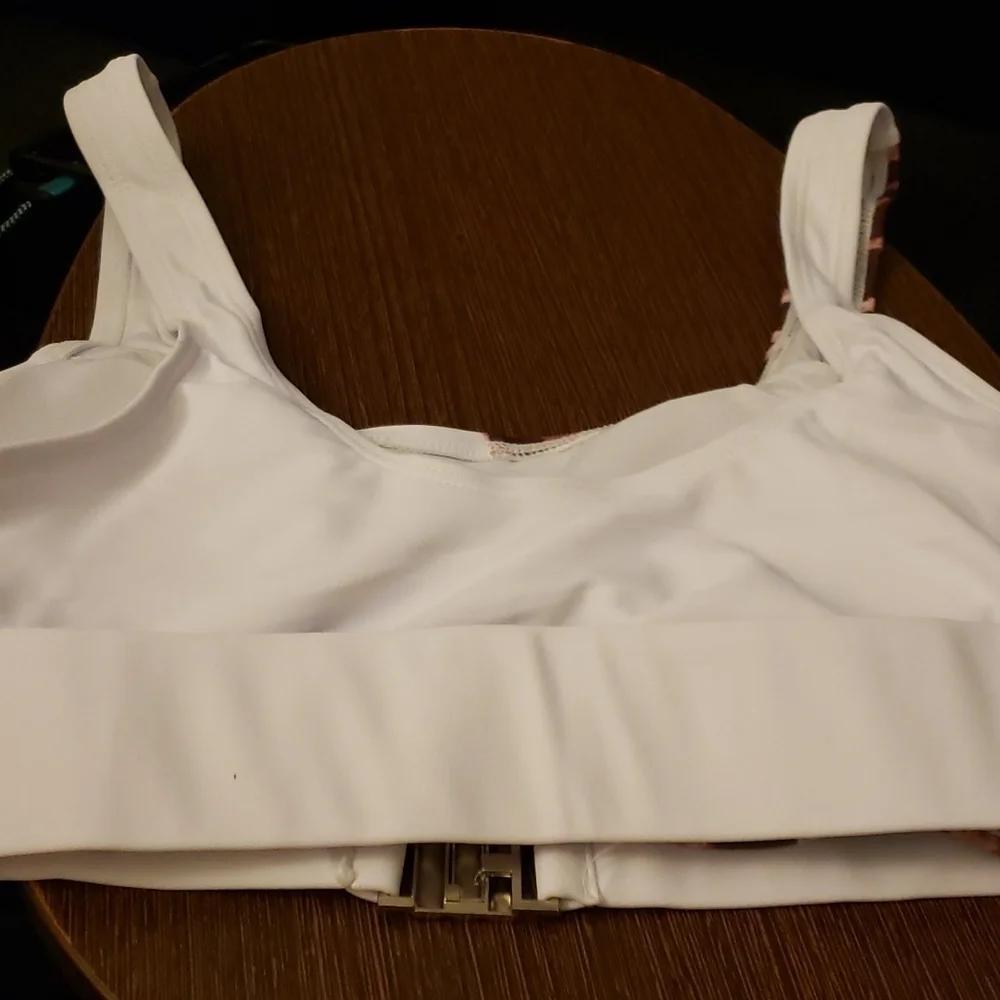 Combor High Waist Leopard Bikini Set in White & Leopard Size S